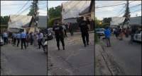 Scandal în Păcureț: zeci de romi au blocat drumul. Au fost chemați mascații