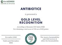 Antibiotice Iași premiată cu Gold în cadrul celui mai important clasament de sustenabilitate din România