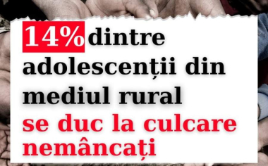 USR : 14% dintre adolescenții români din mediul rural se duc la culcare nemâncați, în timp ce „specialii” României nu știu cum să facă să-și păstreze privilegiile. Guvernanți, treziți-vă!