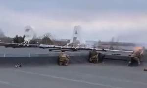 Imagini de război: Lupta militarilor ucraineni cu blindatele rusești (VIDEO)