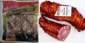 Două tone de muşchi ţigănesc şi urechi de porc contaminate cu Listeria au fost retrase de la comercializare