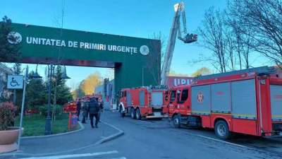 Incendiu la Spitalul „Bagdasar Arseni”: opt pacienți au fost evacuați