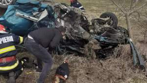 Tragedie în Iași: un mort și trei răniți, între care un copil, după impactul violent dintre două mașini (VIDEO)
