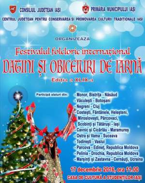 20 de alaiuri invitate la Festivalul folcloric internațional „Datini și obiceiuri de iarnă” de la Iași