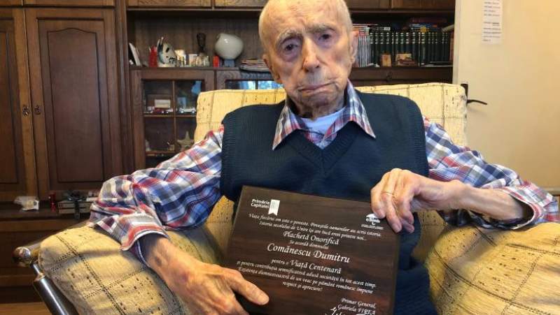 A murit Dumitru Comănescu, cel mai vârstnic bărbat din lume