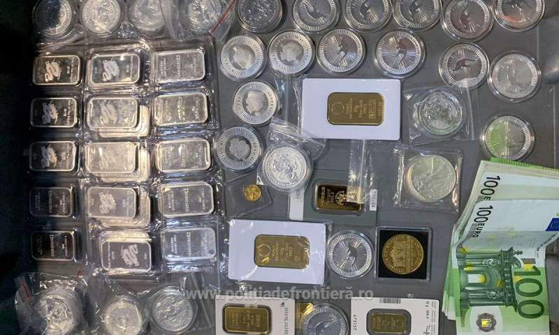 2,7 kilograme de monede și lingouri din aur și argint, depistate în bagajele un pasager, la Aeroportul din Cluj-Napoca