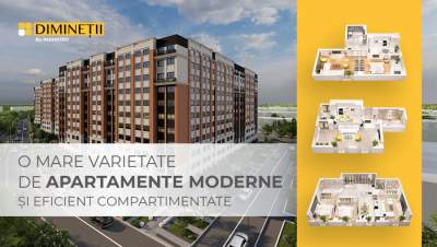 Descoperă apartamente moderne și eficient compartimentate în ansamblul rezidențial DIMINEȚII