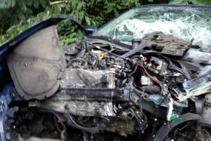 Șofer francez băut, accident în Neamț: patru răniți în urma coliziunii dintre două autoturisme