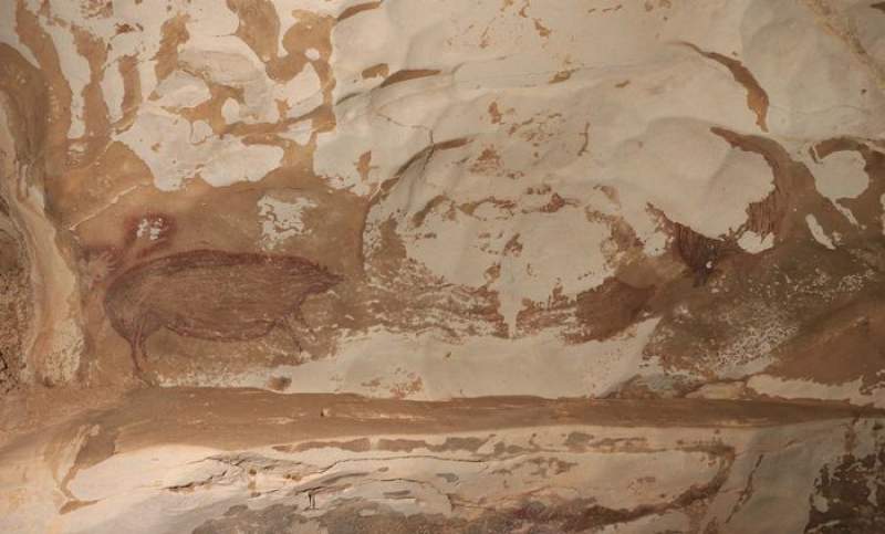 Cea mai veche pictură rupestră, descoperită într-o peșteră din Indonezia