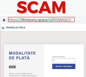 DNSC: Atacuri de tip phishing/scam ce vizează Transelectrica