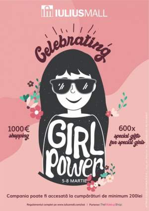 „CELEBRATING GIRLS POWER” cu o sesiune de shopping în valoare de 1.000 de euro, la IULIUS MALL IAȘI