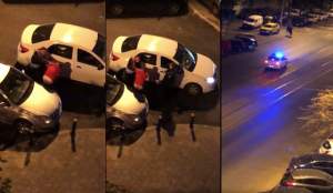Exces de zel: Polițist filmat cum bate un tânăr în București (VIDEO)