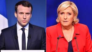 Emmanuel Macron și Marine Le Pen, în turul al doilea al prezidențialelor din Franța