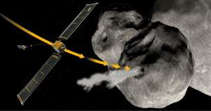 Momentul în care o navetă spațială a NASA lovește asteroidul Dimorphos (VIDEO)