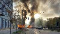 Mai multe explozii au fost auzite, luni dimineața, în centrul Kievului