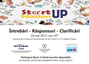 Varianta finală Start-up Nation România, dezbătută la Camera de Comerţ