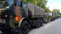 Convoi militar implicat într-un accident în Ialomița: doi militari au fost răniți
