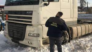 Autocamion DAF furat din Spania, descoperit la Sculeni