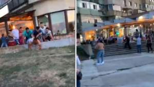 Răfuială între familiile de romi: bărbat bătut cu sălbăticie de cinci tineri pe faleza din Tulcea. Totul a fost transmis live pe Facebook (VIDEO)