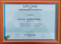 Antibiotice Iasi premiată la Gala Romanian CSR Awards 2020