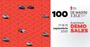 Eveniment DEMO SALES Mall Auto: 3 zile de reduceri imbatabile la 100 de mașini demonstrative de la 13 brand-uri reprezentate de Casa Auto
