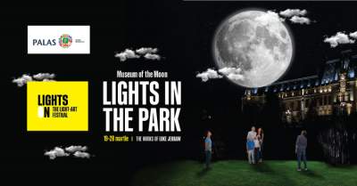 Lights in the Park - Luna și Planeta Marte, suspendate în parcurile IULIUS