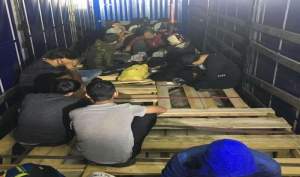 25 de migranți ascunși într-un automarfar, depistați la frontiera de vest