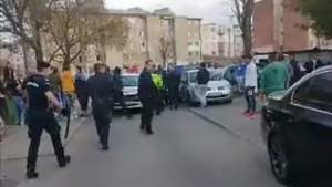 Patru persoane implicate în incidentele cu polițiștii, într-un cartier din Hunedoara, au fost reținute