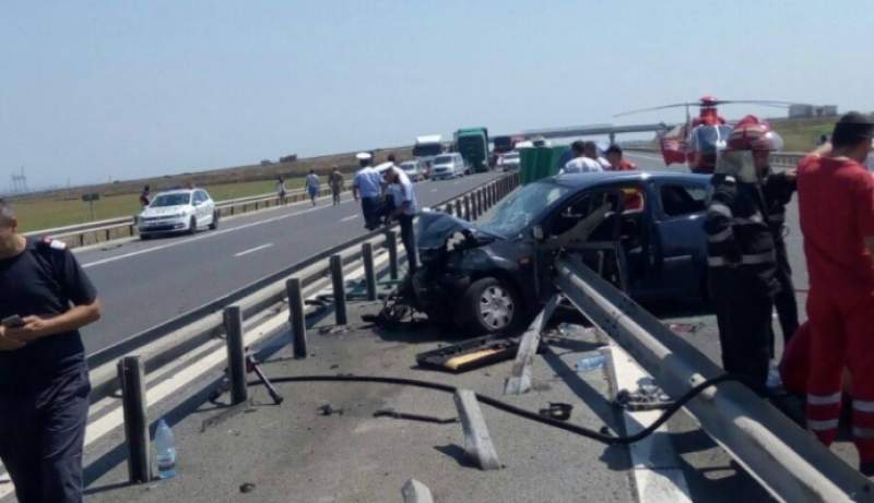 Accident teribil pe Autostrada Soarelui: o femeie a rămas fără picioare, iar soțul său, fără unul