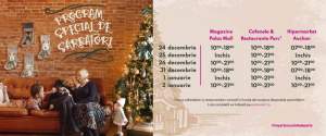 Bucuria shoppingului rămâne aceeași!  Program special de Crăciun și de Revelion al magazinelor și restaurantelor din Palas și Iulius Mall Iași