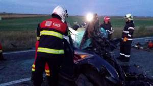 Accident înfiorător, în Ilfov: un șofer a murit carbonizat