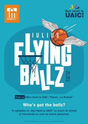 Iulius Mall Iași ajunge în Copou cu „Flying Ballz” și sute de premii, la „Bun venit la UAIC!”