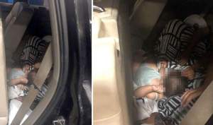 Bebeluș de numai 10 luni ascuns de mamă sub fustă, între banchetele din spate ale unui autoturism, depistat în Vama Borș