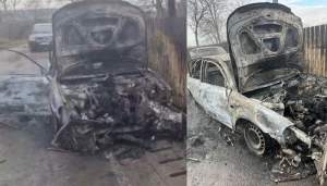 Un bărbat din Galați s-a răzbunat pe rude și le-a lovit și incendiat mașinile. 5 autovehicule au fost distruse