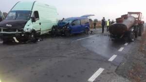 Accident grav în Galați: șapte victime, după ce trei maşini s-au ciocnit violent