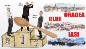 Mihai Chirica a luat lingura de lemn în competiția cu Oradea și Cluj. Nu e vorba de investițiile private, ci de performanțele administrațiilor publice. Iașul e cel mai slab