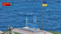 Drapelul Ucrainei, arborat din nou pe Insula Șerpilor după ce rușii și-au retras forțele militare