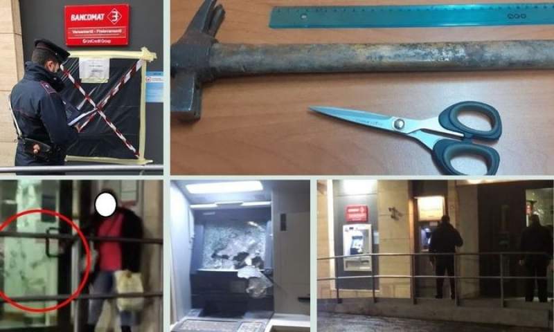 O româncă din Italia a distrus un bancomat cu un ciocan și o foarfecă: a fost trimisă în arest la domiciliu (VIDEO)
