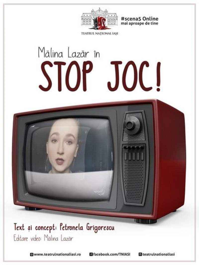Teatrul Național Iași continuă stagiunea online cu o nouă premieră: „Stop joc!”