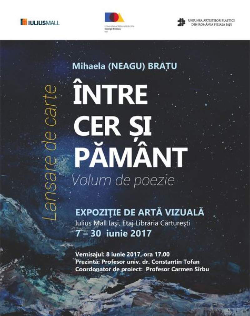 Expoziție de pictură și lansare volum de poezie, la Iulius Mall Iași