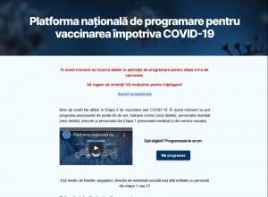 Specialiști IT: Platforma pentru vaccinarea anti-COVID are hibe de proiectare