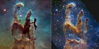 Imagini uimitoare cu „Stâlpii Creației”, surprinse de Telescopul James Webb