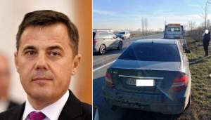 Fostul ministru Ion Ştefan, implicat într-un accident pe E 85. Demnitarul a fost transportat la spital