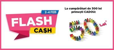 Flash Cash revine în Palas: trei zile cu premii pe loc, dar și cu reduceri de până la 70%!
