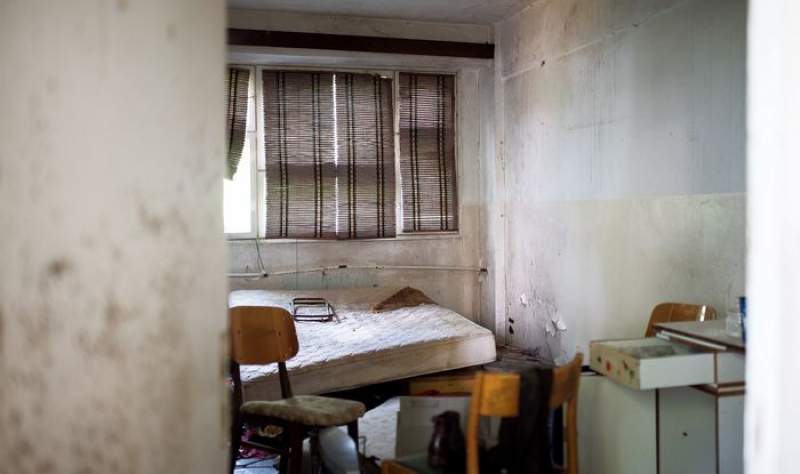 Interiorul Policlinicii cu Plată, abandonată de șapte ani