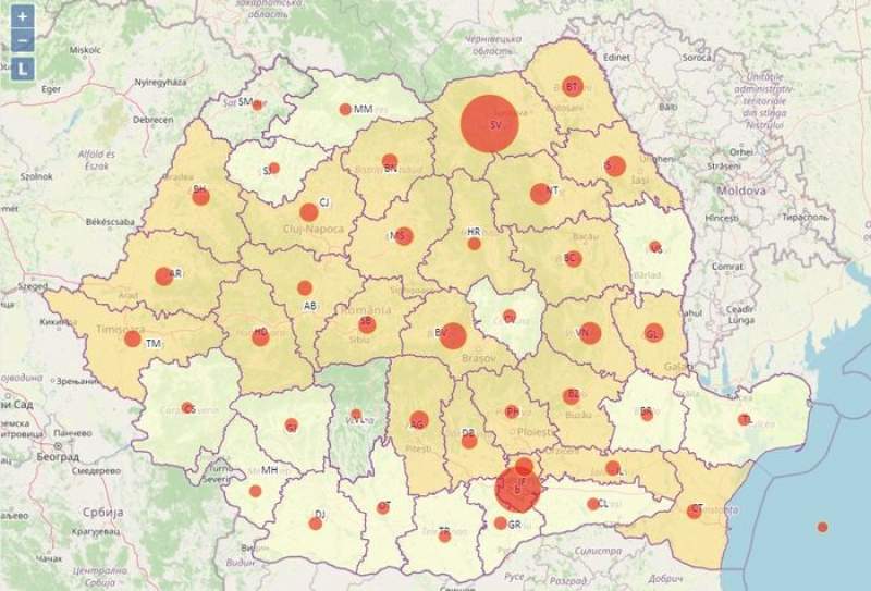 Botoșaniul a depășit pragul de o mie de cazuri de coronavirus: Iașul se apropie și el de același număr