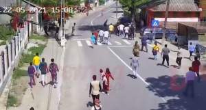 Șase persoane, reținute în urma luptelor de stradă dintre clanurile de romi din comuna vasluiană Băcești (VIDEO)