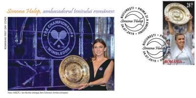 De colecție: Timbru poștal dedicat marii jucătoare de tenis, Simona Halep