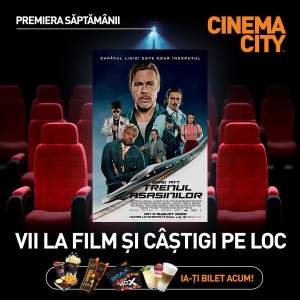 Brad Pitt și Sandra Bullock revin la Cinema City: Trenul Asasinilor rulează acum la Iulius Mall Iași