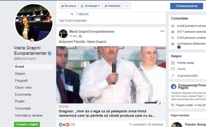 I-au murit lăudătorii! Maria Grapini se laudă singură pe Facebook